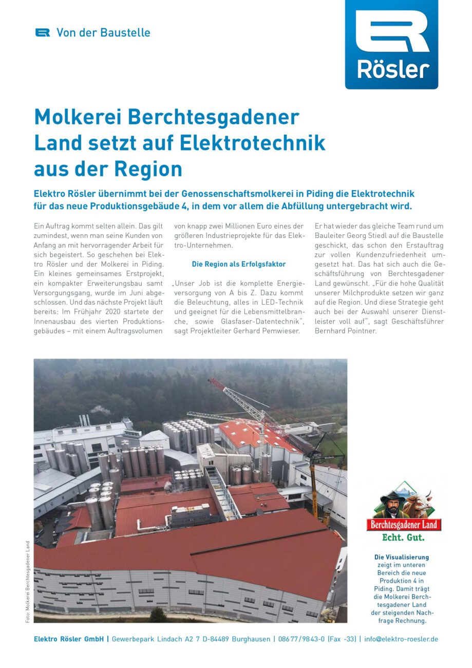 Molkerei Berchtesgadener Logistikzentrum