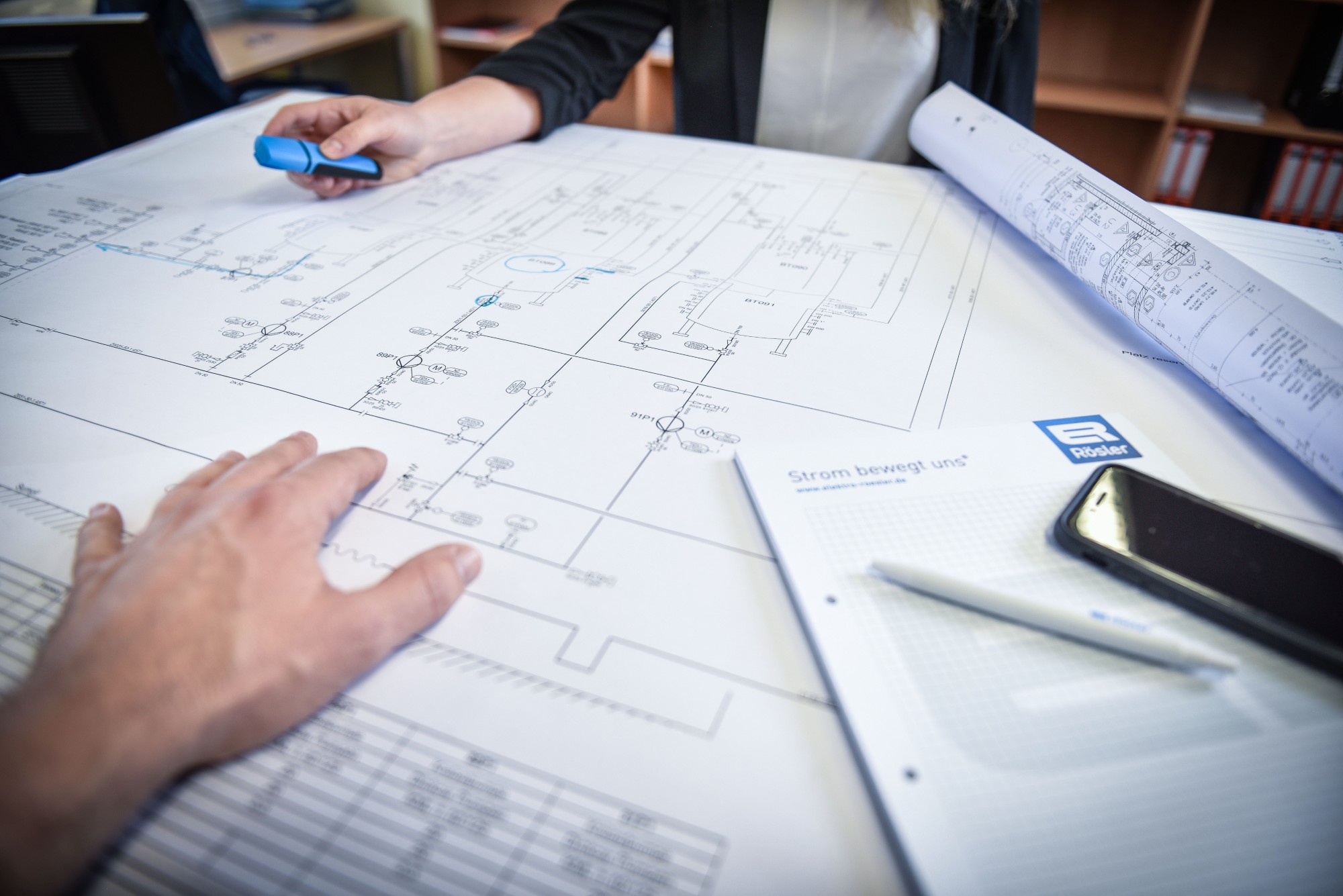 Planung bei Elektro Rösler